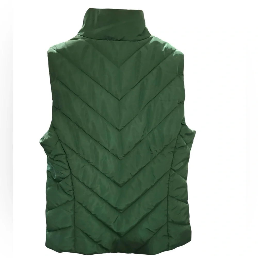MICHAEL Michael Kors NWT Green Chevron Ski Vest in Sz XS - Picture 3 of 9